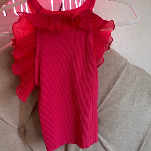 Zara pink ruffle tank - Picture 3 of 3